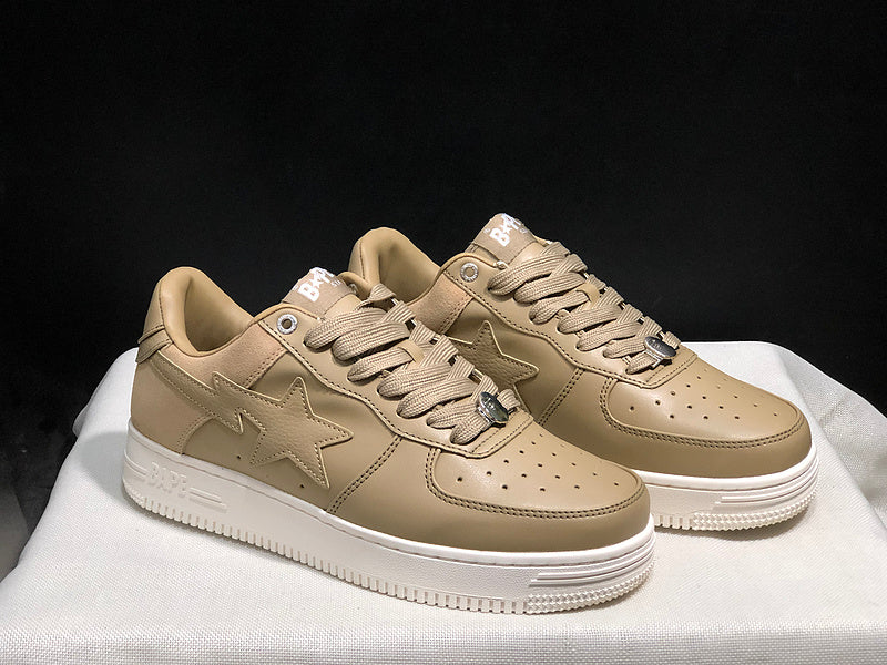BAPE STA Tokyo Low-Top Sneakers – Tan/Gum